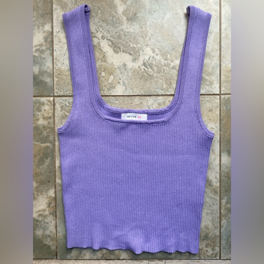 Better Be Lavender Ribbed Tank Top